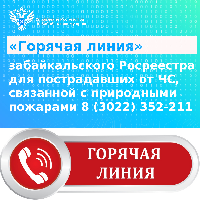«Горячая линия» забайкальского Росреестра для пострадавших от последствий ЧС 
